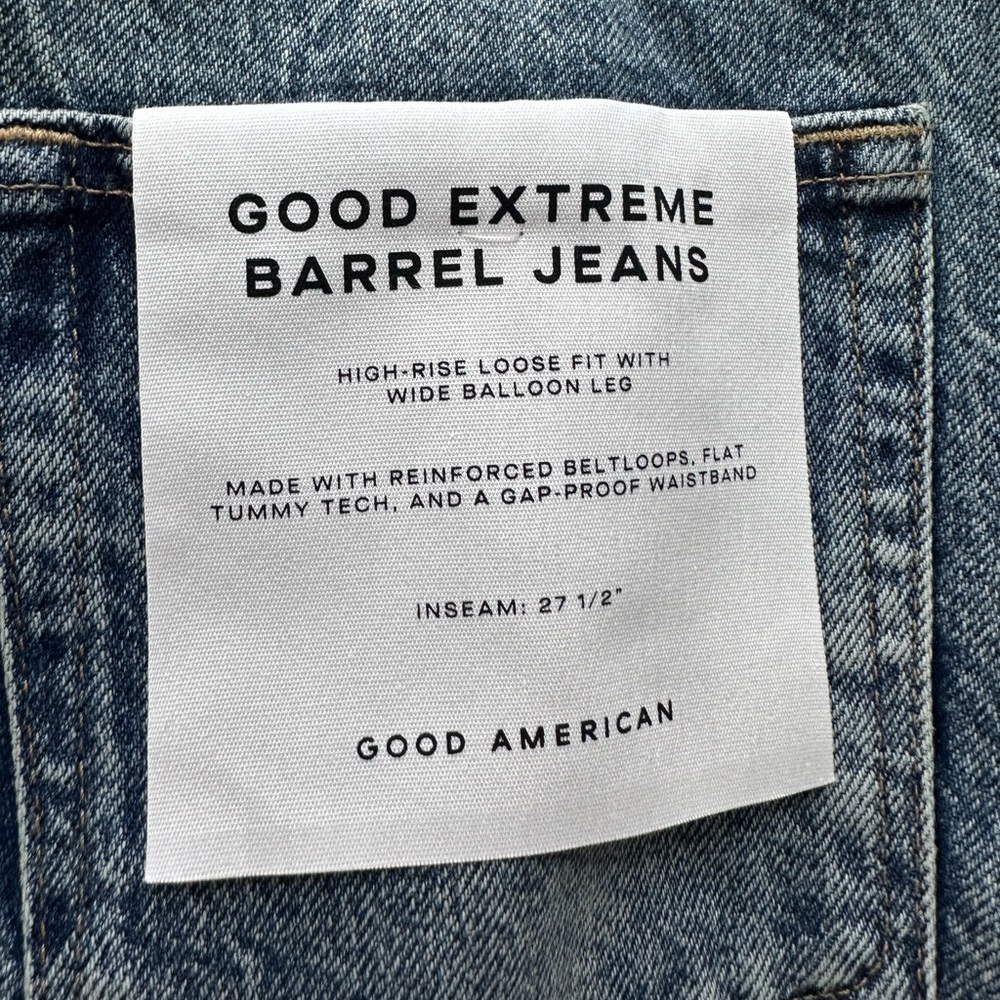Good American‎ Good extreme barrel jeans nwt - Picture 6 of 7